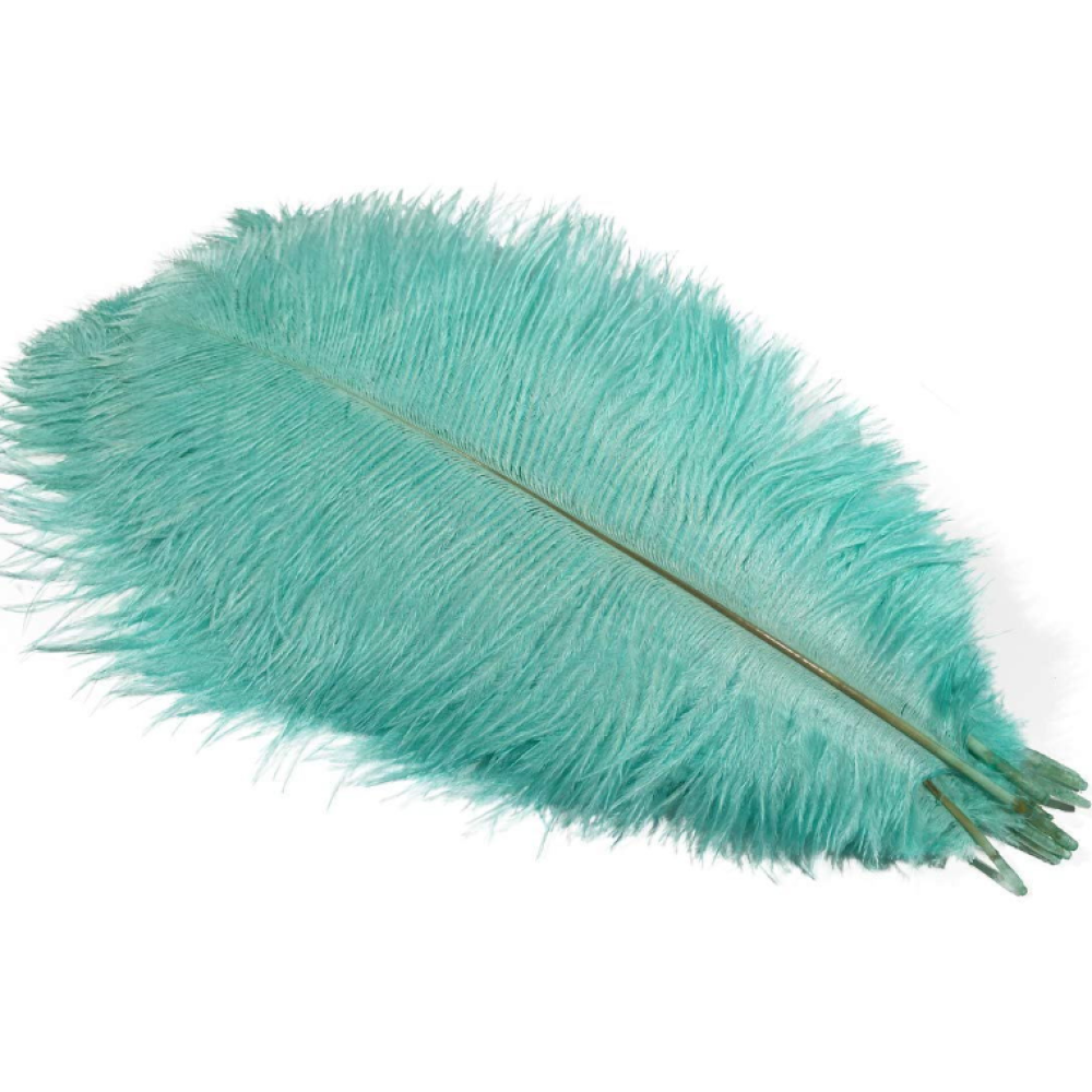 Aqua Ostrich Feather | Flower Arrangements 30-35 CM